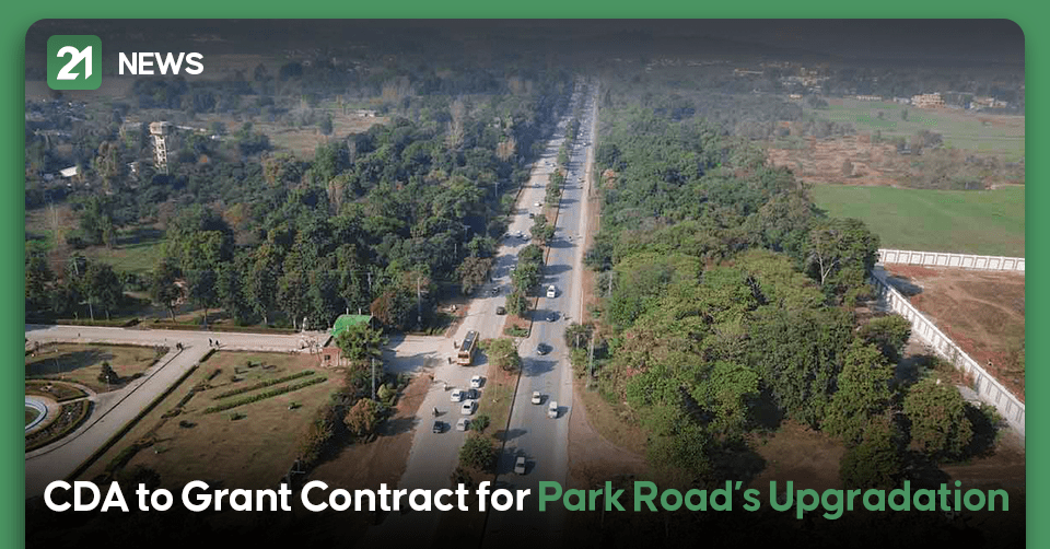 CDA to Grant Contract for Park Road’s Upgradation