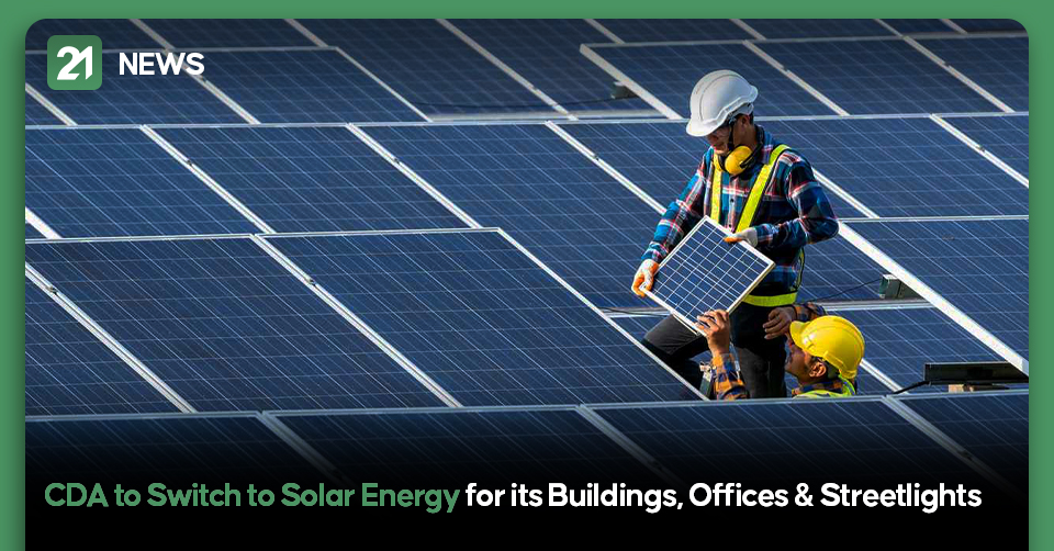 CDA to Switch to Solar Energy for it's Buildings