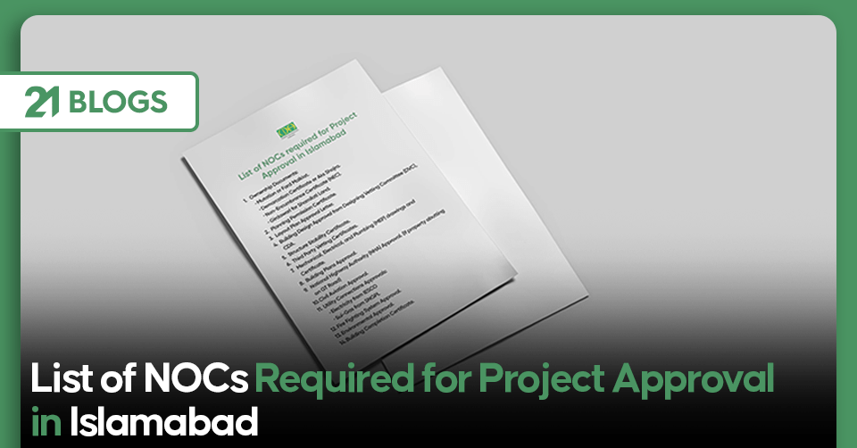 List of NOCs Required for Project Approval in Islamabad