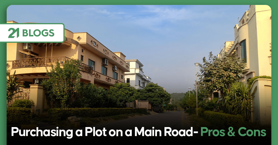 Purchasing a Plot on a Main Road- Pros & Cons