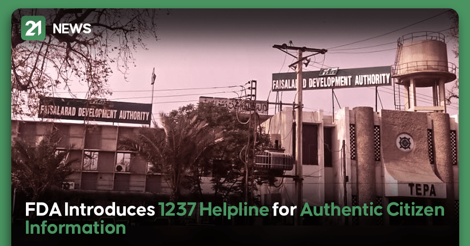 FDA Introduces 1237 Helpline for Authentic Citizen Information