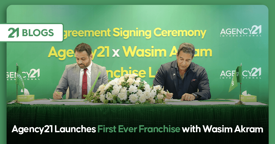 Agency21 Launches First Ever Franchise with Wasim Akram