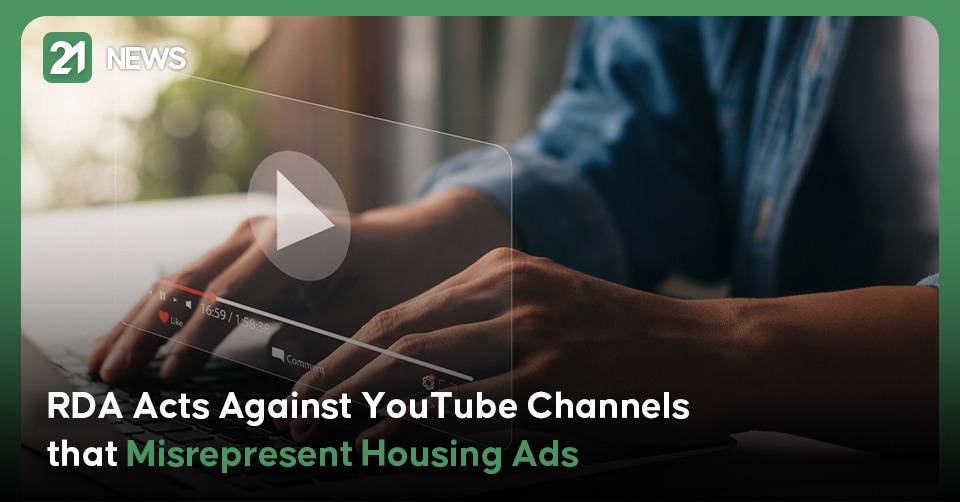 RDA Acts Against YouTube Channels that Misrepresent Housing Ads